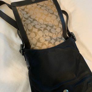 Coach messenger crossbody nylon bag
